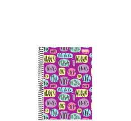 CADERNETA 1/8 ESP.FLEX&Iacute;VEL 96FLS 1271-6 C/10